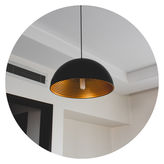 Light fitting installed by Artisan Electrical